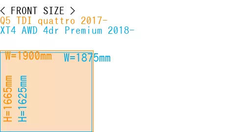 #Q5 TDI quattro 2017- + XT4 AWD 4dr Premium 2018-